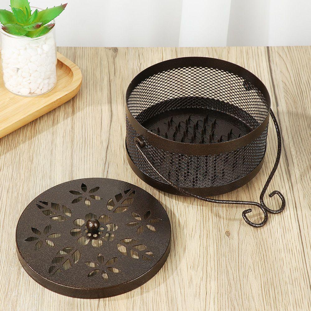 Chookyy mosquito Coil Holder Portable Anti Nyamuk Rumah Hotel Metal Tray Repellent Piring Dupa