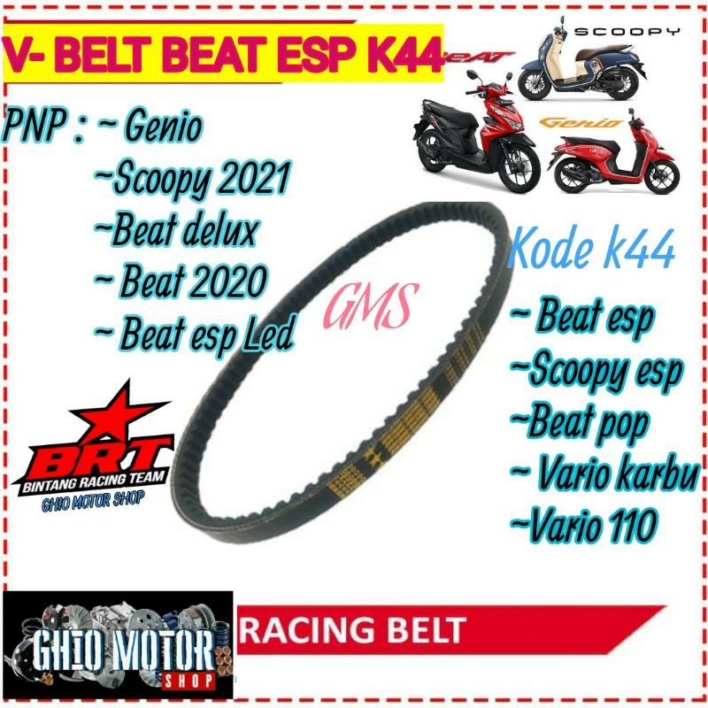 VANBELT V BELT BRT BEAT FI ESP SCOOPY ESP  Scoopy 2021 beat fi Esp stater halus Beag Street Esp dan new esp Vanbelt genio beat delux scoopy 2021-2022 beat stret led Vario karbu Vanbelt beat karbu scoopy karbu spacy karbu Vario 125 150 VAnbelt kzl k44 kvy