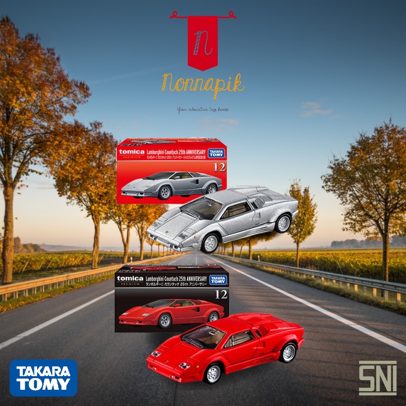 Tomica Premium 12 Lamborghini Countach Silver or Red 25th Anniversary