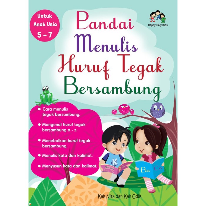 

Buku Pandai Menulis Huruf Tegak Bersambung Happy Holy Kids