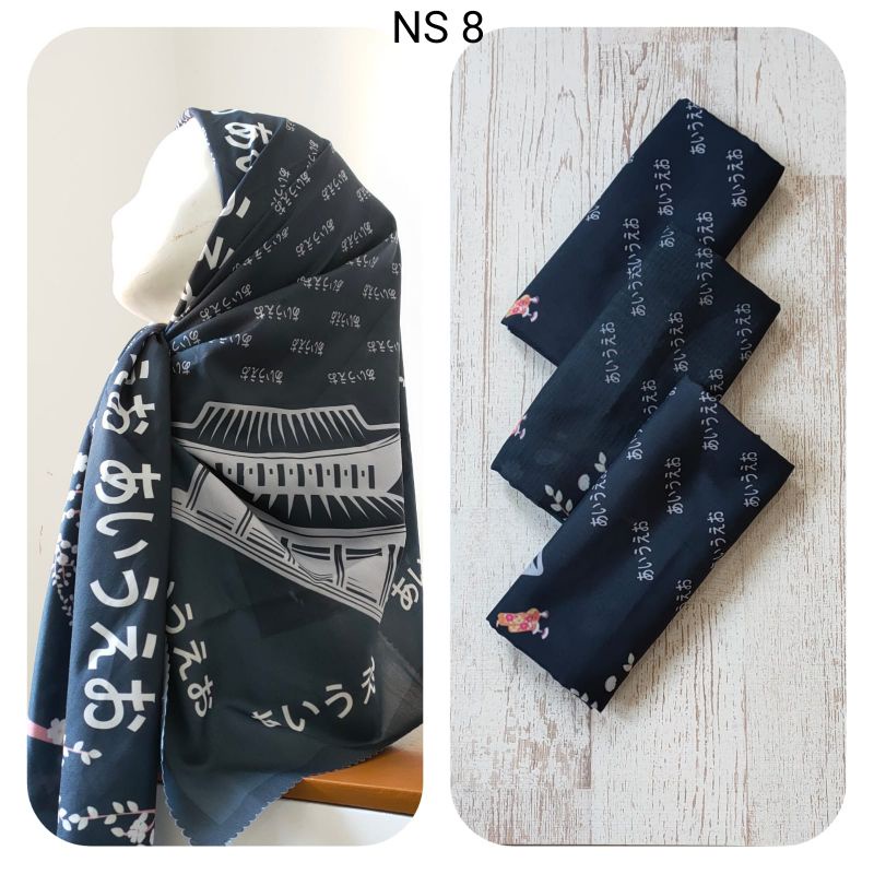 kerudung hijab koran arabic viral segi 4 voal cocok untuk acra juga bisa digunakan hijab santri/umum-NS 8