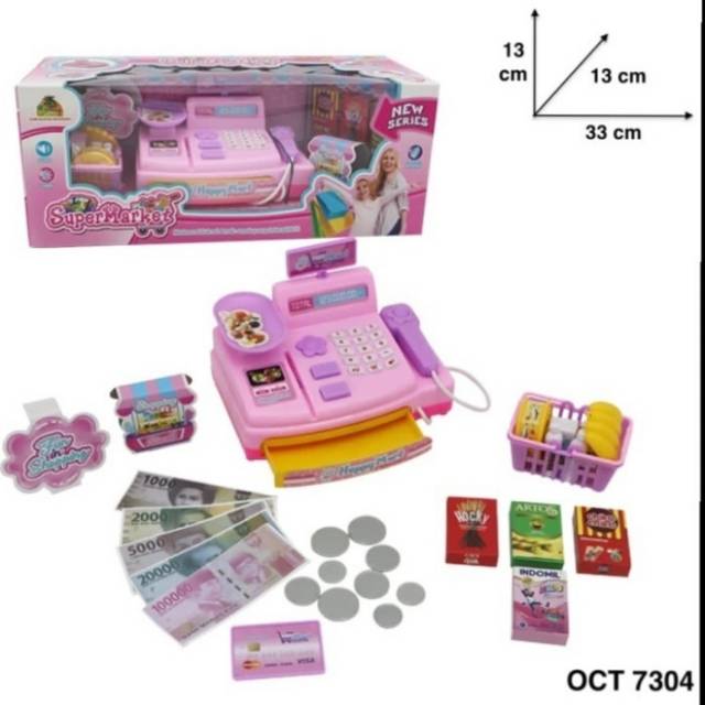 Miniatur Mesin Kasir - Kasiran Anak Register Supermarket - AN