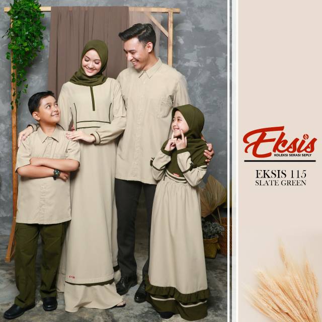 Seply Eksis 115 slate green/ gamis gissel 232