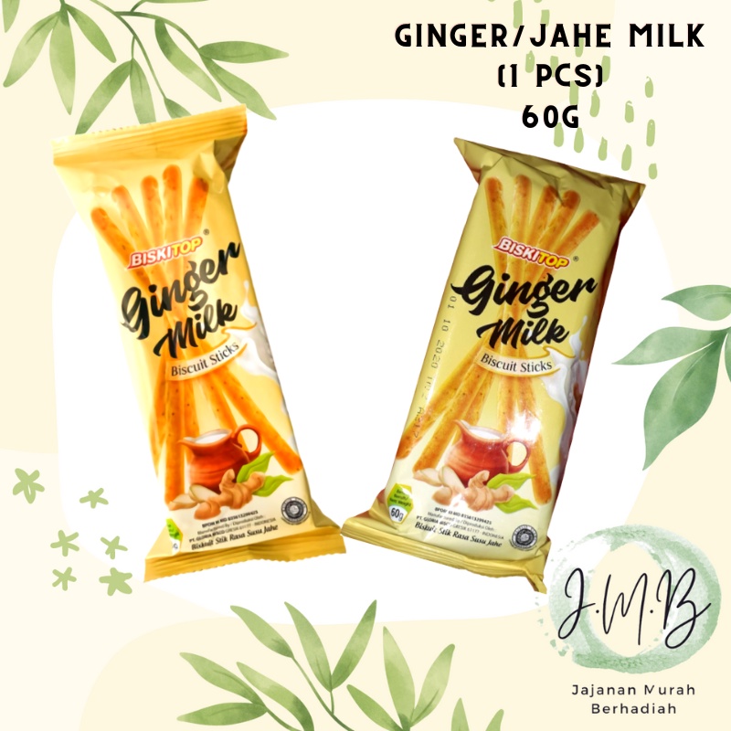 

BISKITOP JMB - GINGER MILK 60g Biskuit Kue Kering Anak Dewasa Enak Renyah Biscuit Rasa Kayu Manis Lezat