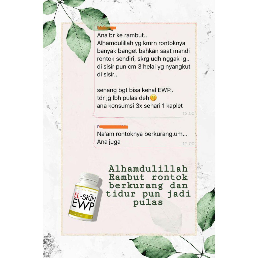 Obat Rambut Rontok EWP El Skin
