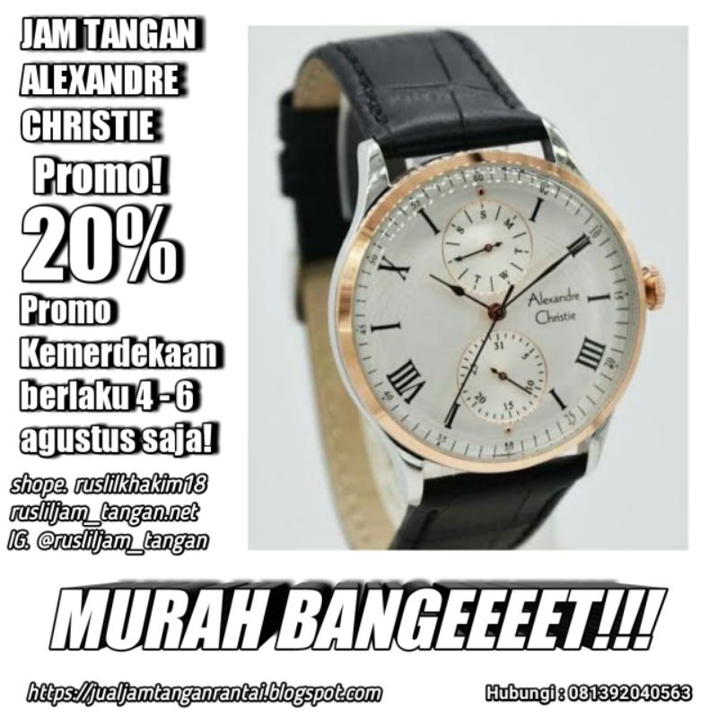 Jam Tangan Pria Alexandre Christie Ac 6437ms