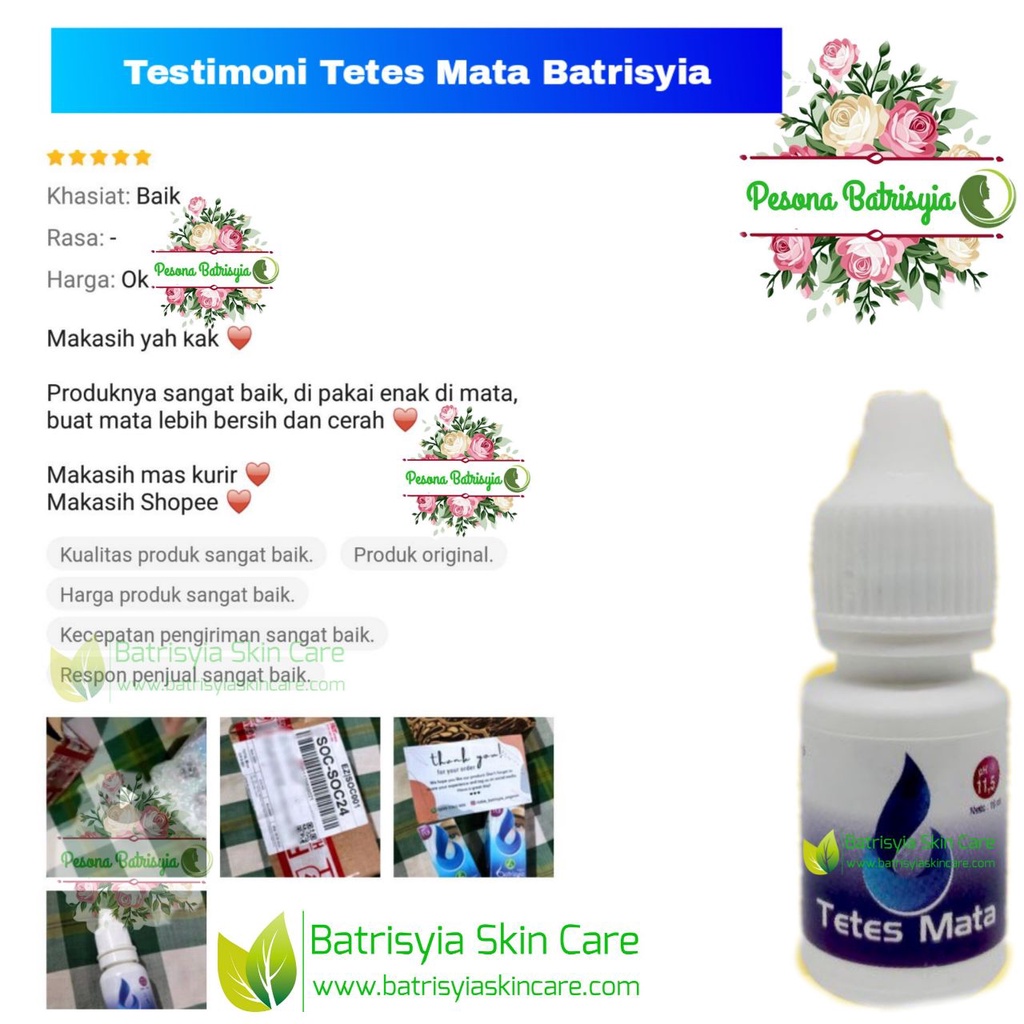 Tetes mata Batrisyia/tetes mata penurun mata minus/katarak/silinder/tetes mata herbal