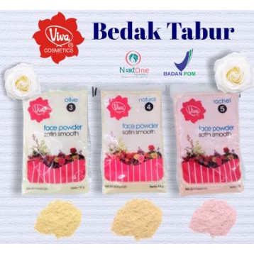 Viva Bedak Zak (Refill - Face Powder  Satin Smooth) tersedia 3 warna 15g &amp; 25g