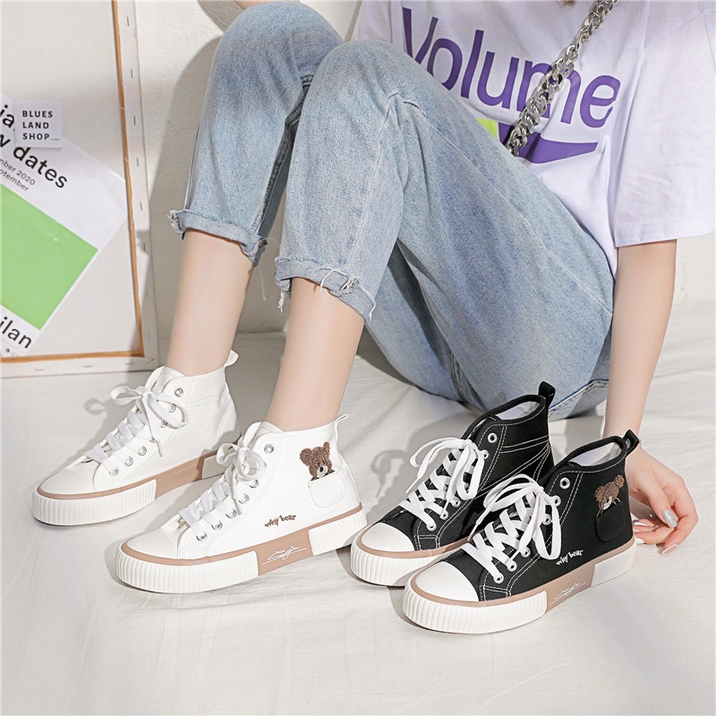 AA Fashion Whybear Sepatu Sneakers Wanita Import Sport Shoes AA029