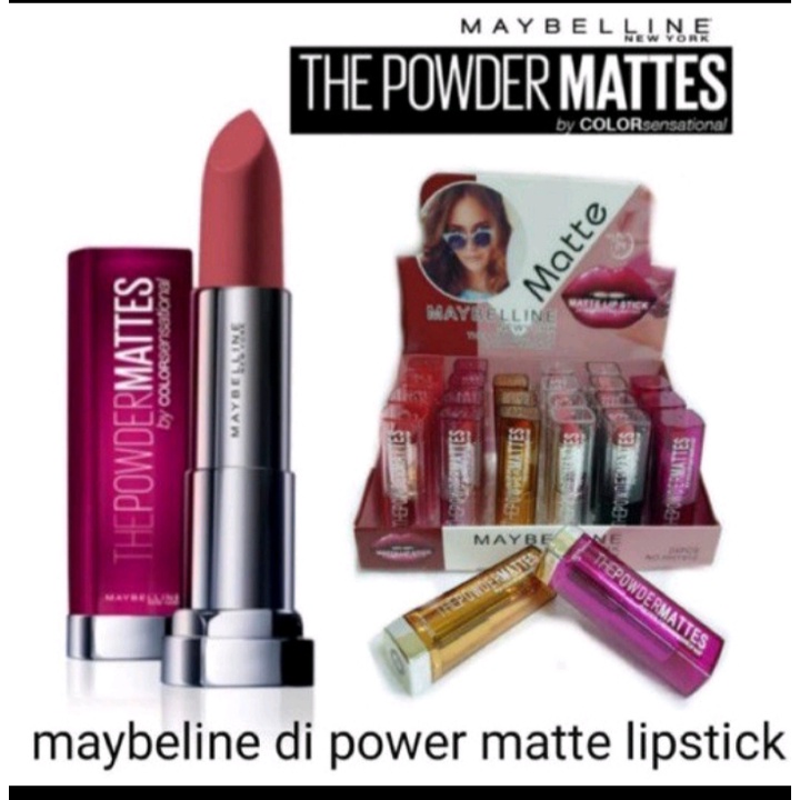 COD LIPSTIK PINK SOFT MAYBELLINE /REVLON  BATANG STIK PUTAR  TAHAN LAMA-1