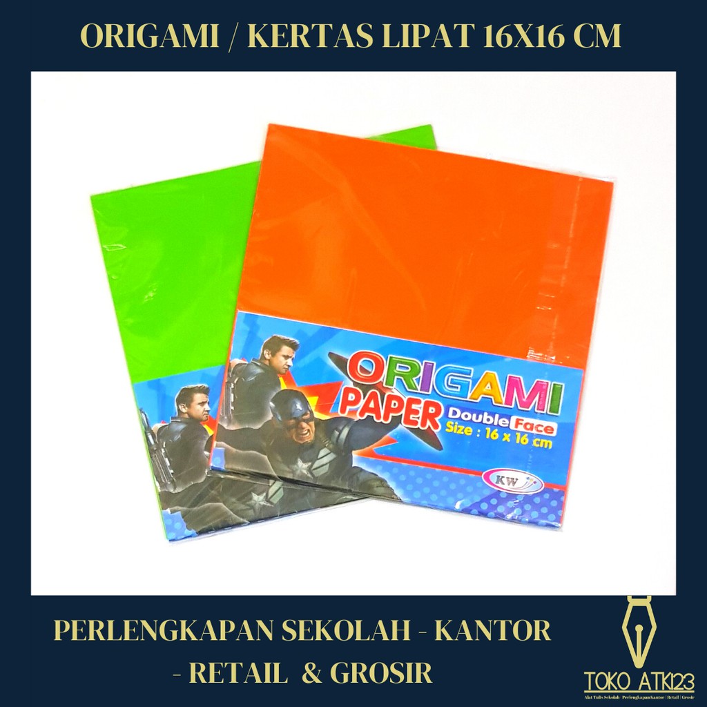 Origami / Kertas Lipat Ukuran 16x16cm Isi 20 Lbr