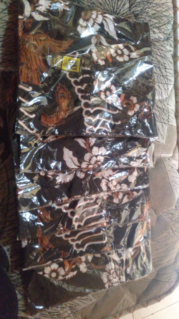 M L Xl Xxl Xxxl Cod Bayar Ditempat Kemeja Batik Hem Sogan Cendrawasih Kenongo Sekar Seno Blarak Mega