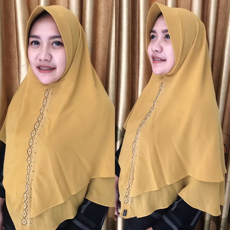 HIJAB SHINTA BAHAN CERUTI PAYET BESAR