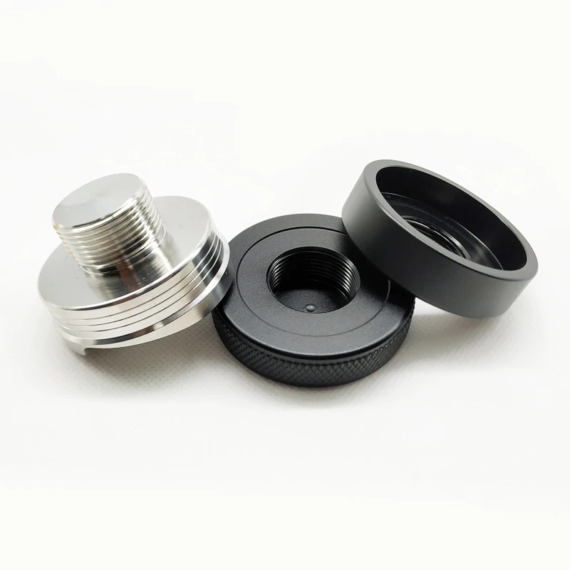 Temper Macaron Flat BLACK Coffee Distributor Tamper 51mm Stainless