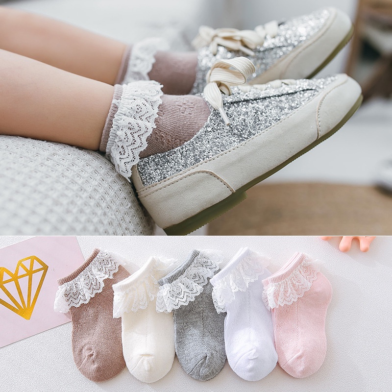 (pimenova) Kaos kaki renda bayi  kaos kaki renda anak import kaos kaki baby girl korea