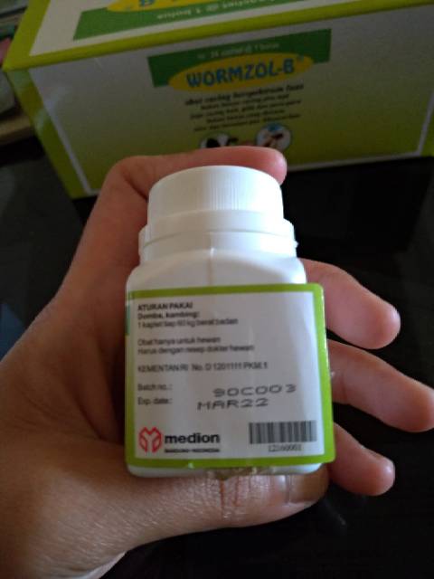 WORMZOL K OBAT CACING HEWAN butir