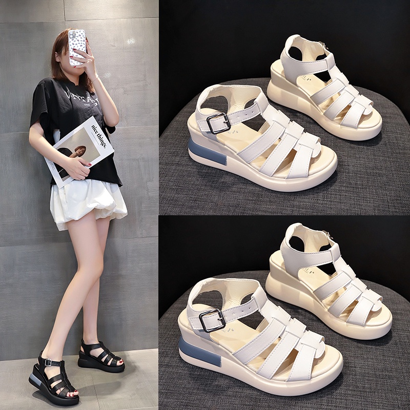 Sandal Wanita Sold Tebal 0101130 Sandal Tali Belakang Import