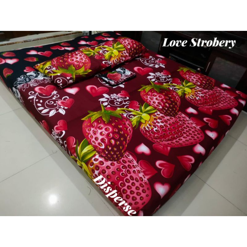 Sprei Love Strobery