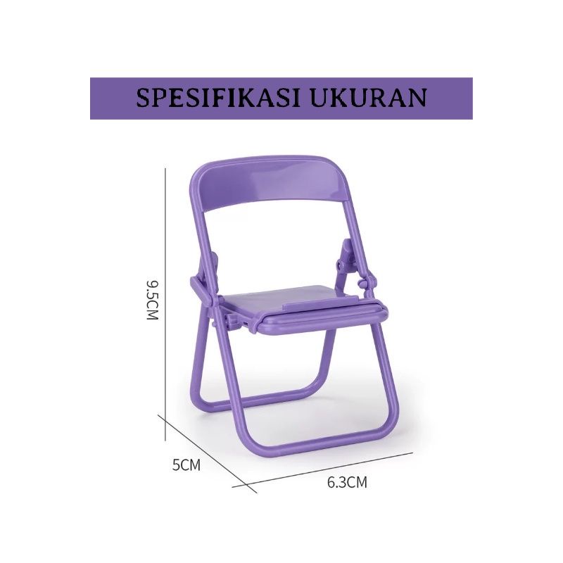 Holder Handphone Bentuk Kursi Chair Holder Stand Kokoh