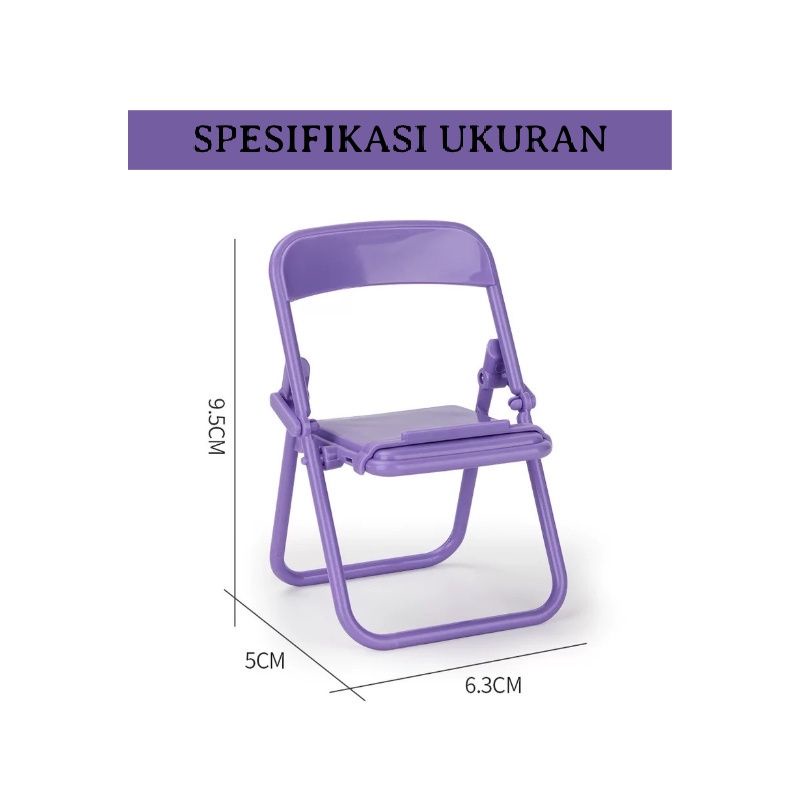 Dudukan HP Varian Kursi Lipat / Stand Holder HP Lucu