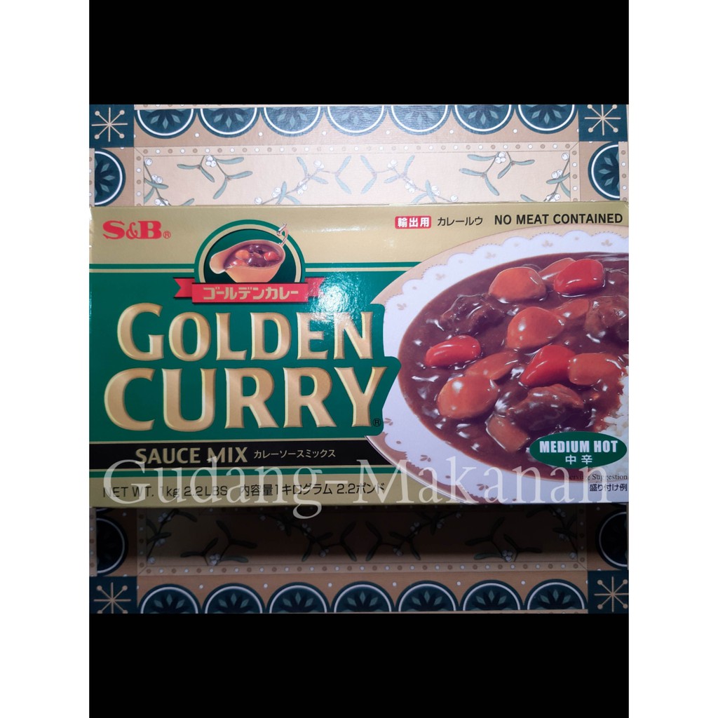 S&amp;B Golden Curry 1Kg Medium Hot