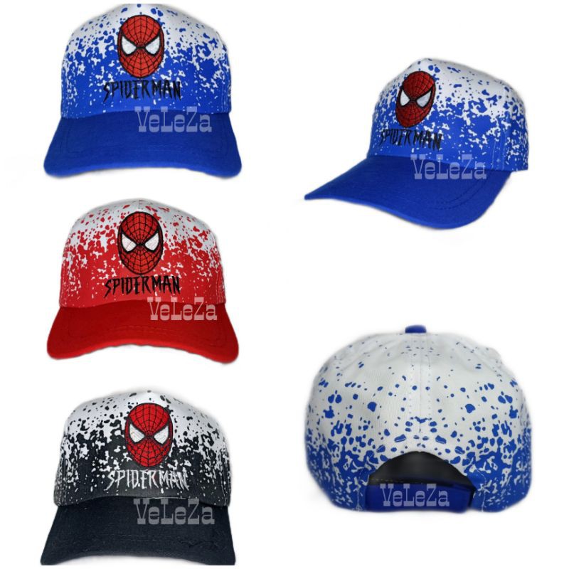 Topi anak topi anak laki-laki karakter spiderman topi anak karakter - topi anak