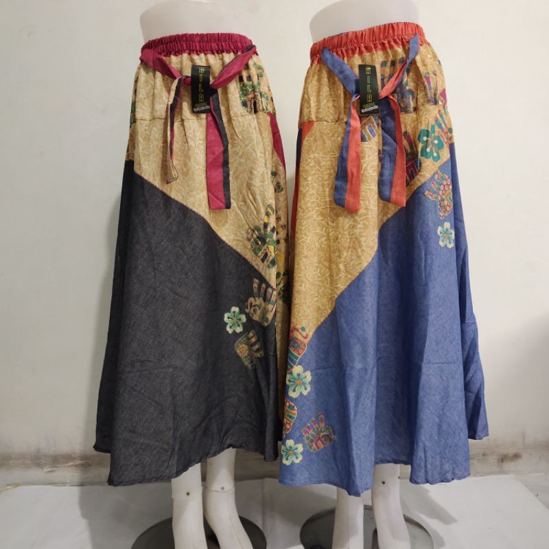 ROK PAYUNG MOTIP/ ROK PAYUNG PANJANG/ ROK/ ROK POLOS/ ROK WANITA TERBARU