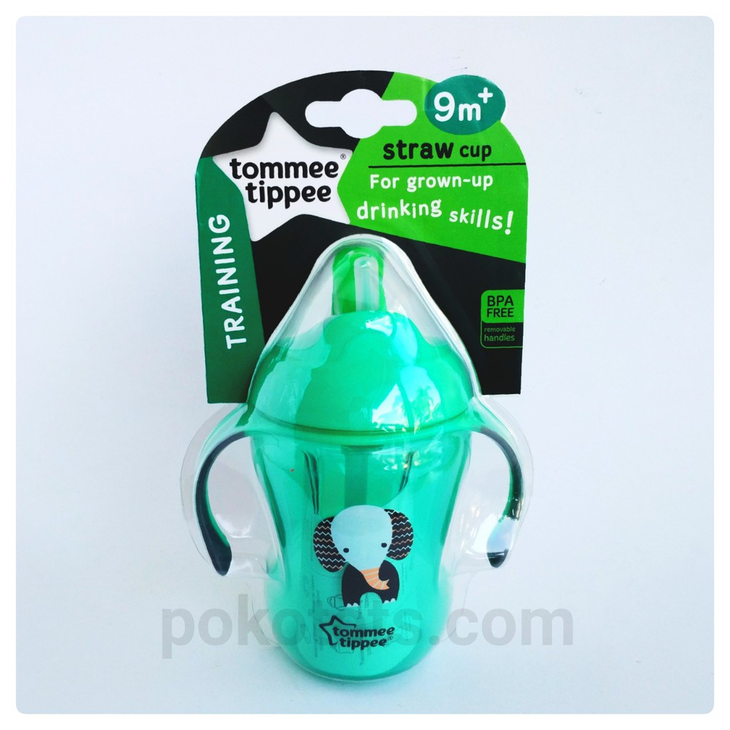 Tommee Tippee Training Straw Cup 230ml Botol Minum Sedotan