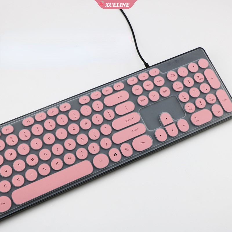 Skin Cover Pelindung Keyboard Bentuk Bulat Anti Air Gaya Punk