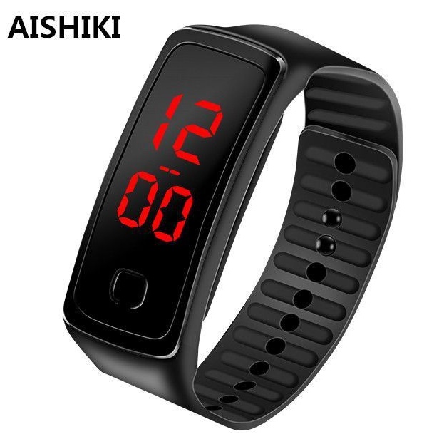 Jam Tangan Digital Led Slim Sporty Pria Wanita