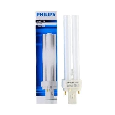 Lampu PLC 18 watt PHILIPS MASTER PL-C 18W 2P 827 840 865 2 PIN