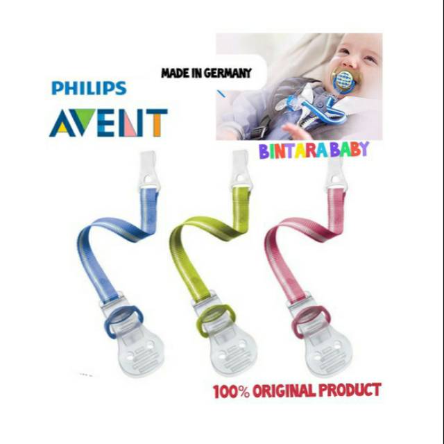 Soother Clip Tali Gantungan Empeng Pengait Empeng Avent Original Pacifier Clip