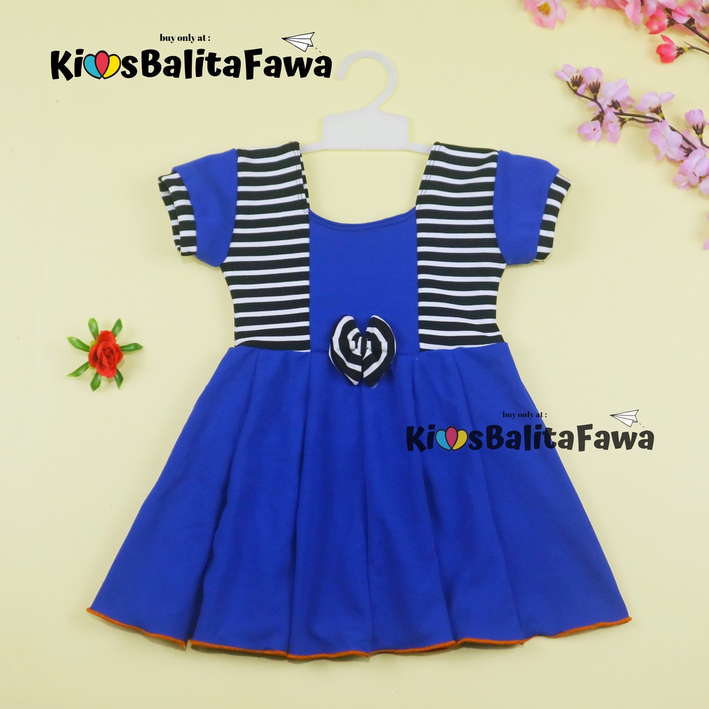 Dress Nadine uk Bayi 3-12 Bulan / Dres Pesta Baby Perempuan  Harian Pakaian Baju Cewek Murah Import