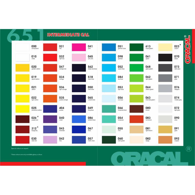 Sticker Oracal 651