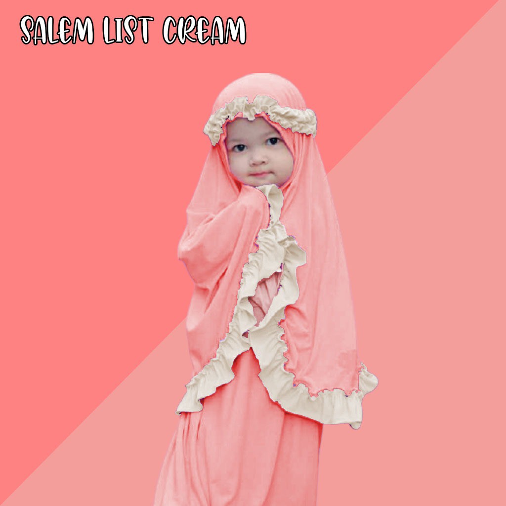 mukena anak / TK / PAUD / allsize 2-5 tahun / MUKENA MAHKOTA ZAHRA