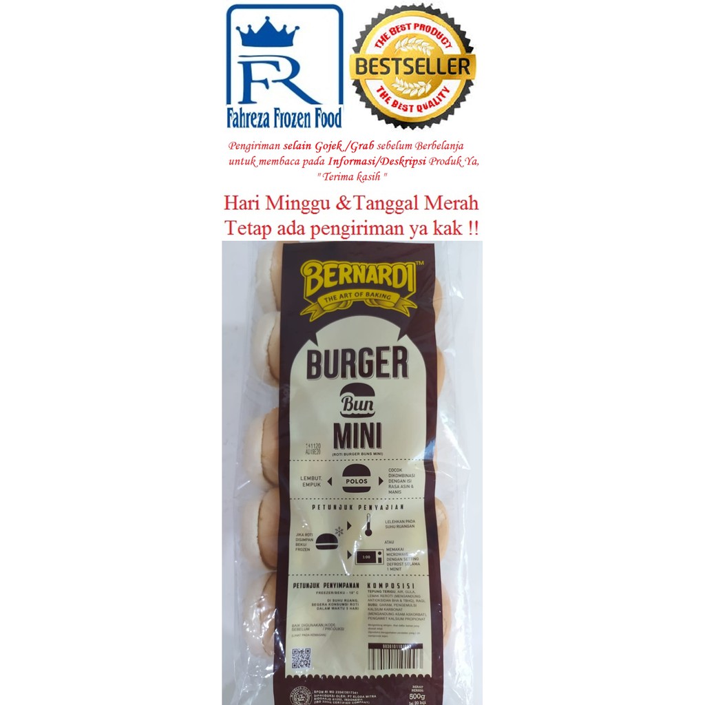 Bernardi Roti  Burger  Mini Isi 20 Harga  Reseller Shopee 