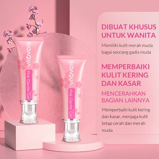 BIOAQUA GENTLE PINK NENHONG CREAM 30GR PEMERAH BIBIR ORIGINAL BPOM