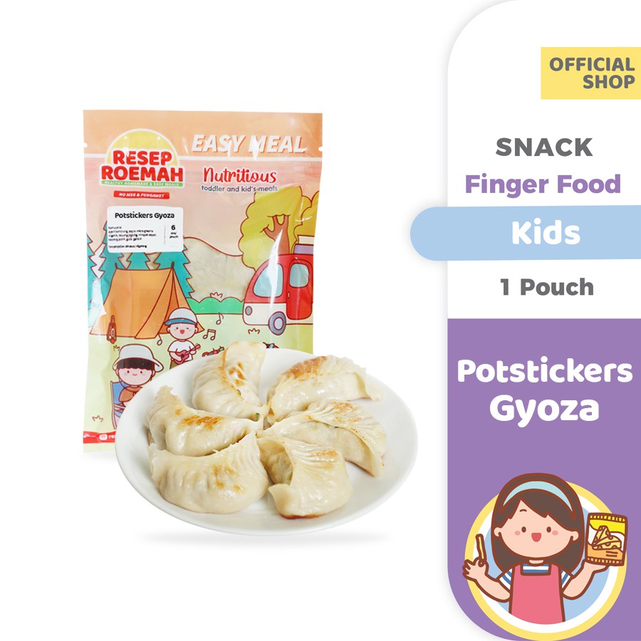 

ResepRoemah Potstickers Gyoza / Gyoza Ayam Udang / Kids / Healthy Frozen Mpasi / No MSG