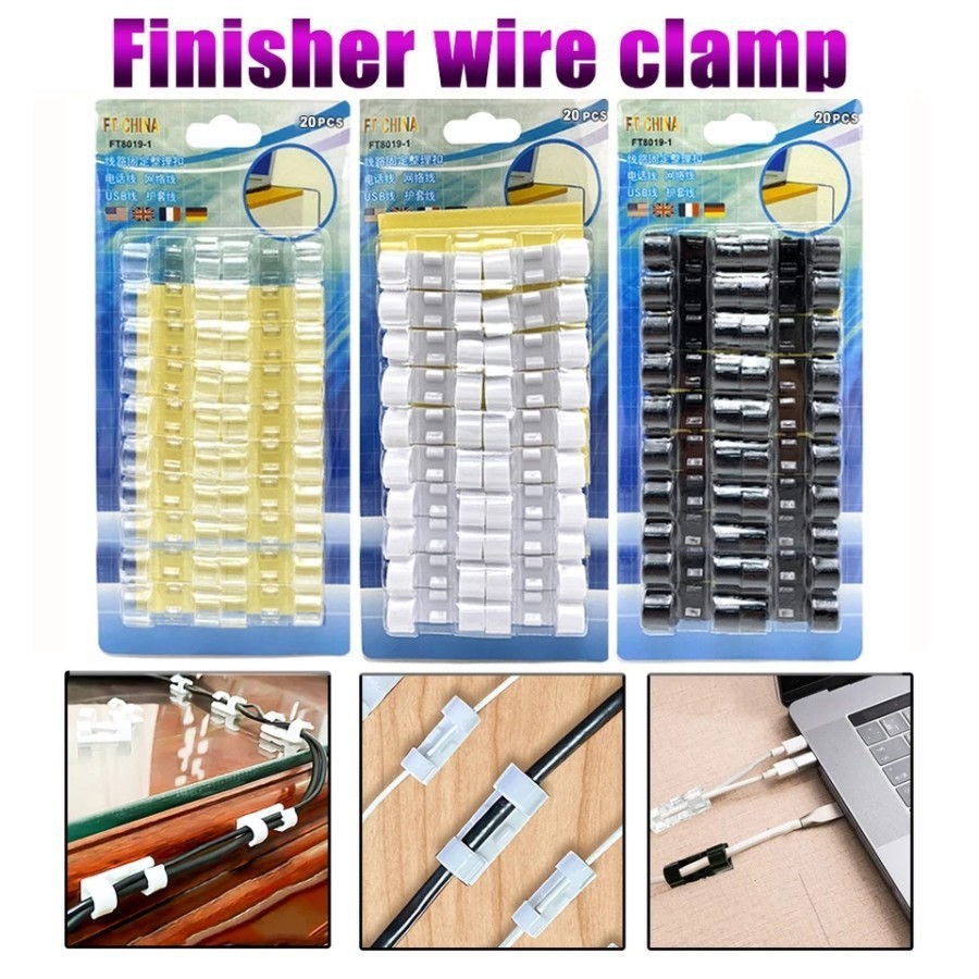 Stick Wire Clamp Organizer Klem Kabel Tempel Original 3M