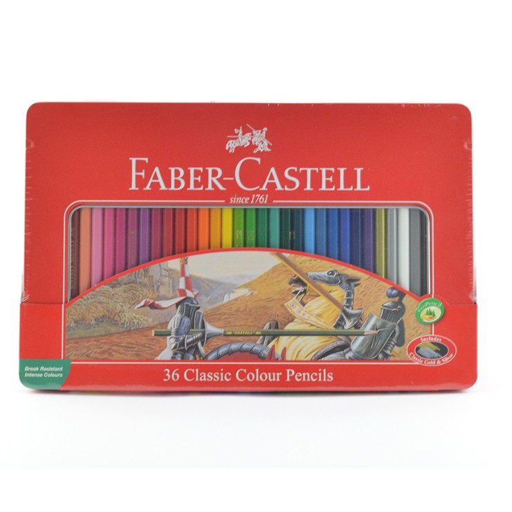 

Pensil Warna Faber Castell 36 Tin Case Classic Kaleng