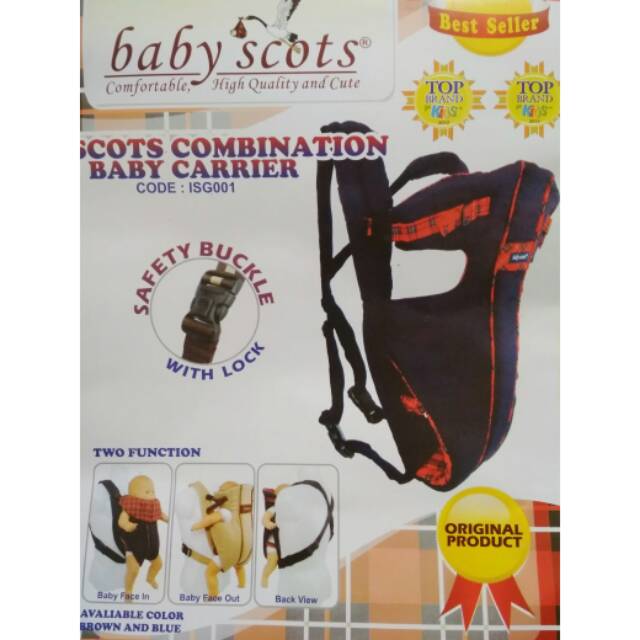 Gendongan bayi depan baby scots