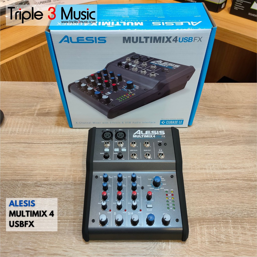 Alesis MultiMix 4 USB FX Mixer Podcast with Soundcard