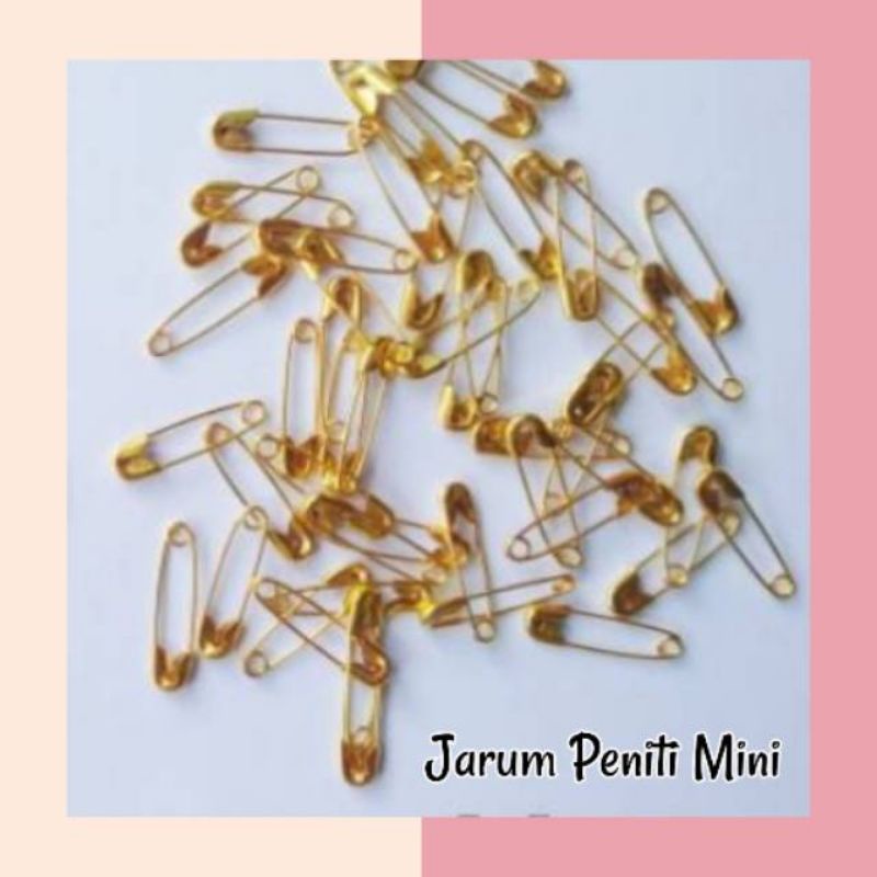 JARUM PENITI MINI EMAS ISI 30