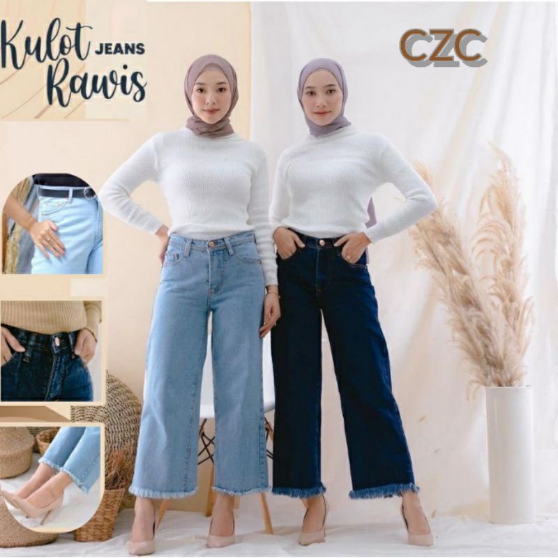 CELANA KULOT HIGH WAISH PREMIUM JUMBO SIZE 27-34