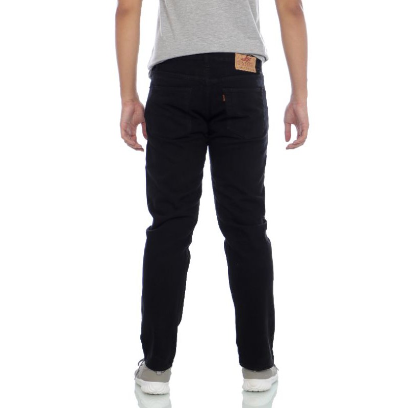 Celana jeans lea standart reguler fit Hitam garment, Biru muda, Biru classic , Hitam Pekat 28 s/d 38