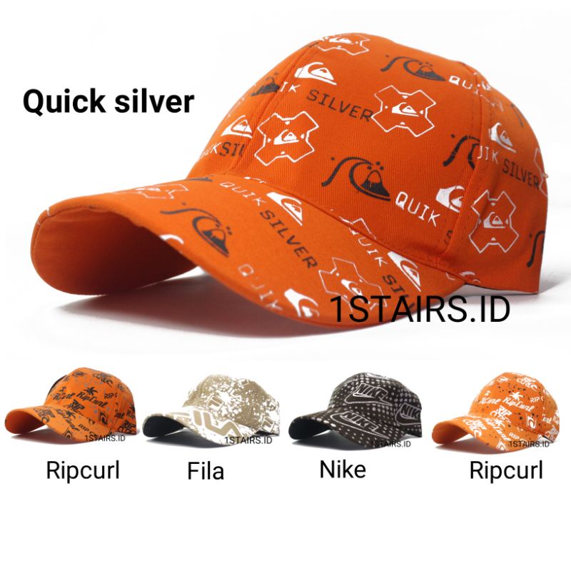 Topi Bercak Tali panjang Baseball Pria Wanita Topi Model Korea