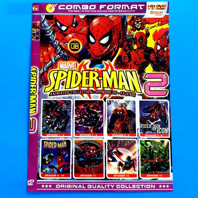 Kaset video film kartun anak SPIDERMAN 2
