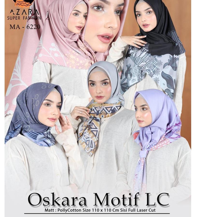 SEGIEMPAT OSKARA MOTIF LASER CUT JILBAB CAMPUR MOTIF &amp; HIJAB MURAH KERUDUNG