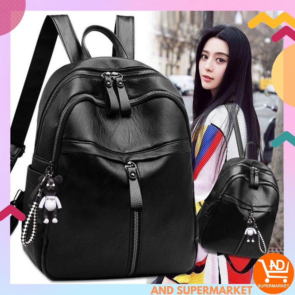 AND / COD / Tas Ransel Wanita / Tas Ransel Backpack Fashion Wanita / Tas Ransel Backpack Fashion Wanita Tas / Ransel Korea Tas Wanita Punggung Import Kantor Kerja Sekolah Kuliah Outdoor Trendy Fashion Style Travel Casual / T235