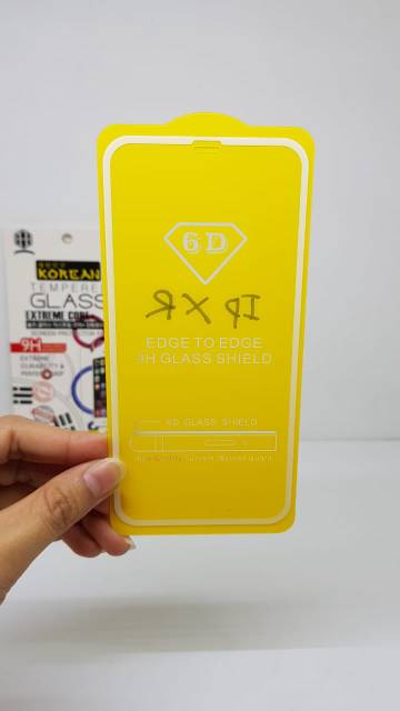 KOREAN Tempered Glass iPhone XR 5.1&quot; FULL SCREEN Guard TG 5D iPhone XR FULL GLUE Anti Gores Kaca